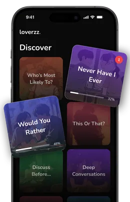 Loverzz couple app interface